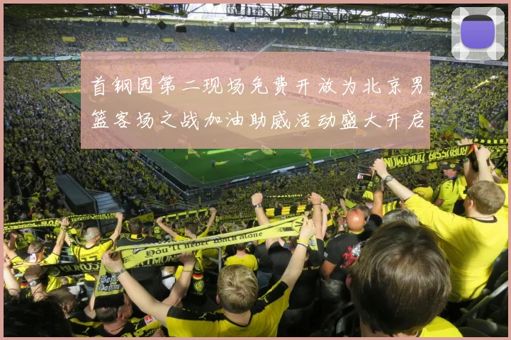 首钢园第二现场免费开放为北京男篮客场之战加油助威活动盛大开启