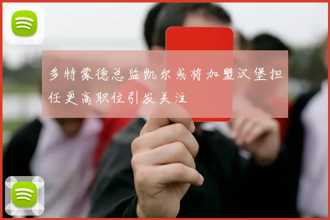 多特蒙德总监凯尔或将加盟汉堡担任更高职位引发关注